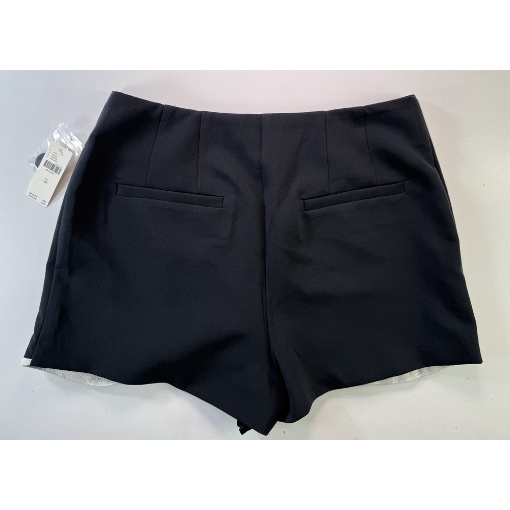 Anthropologie Maeve Scallop Skort US‎ Size 10 Black New - Picture 6 of 12